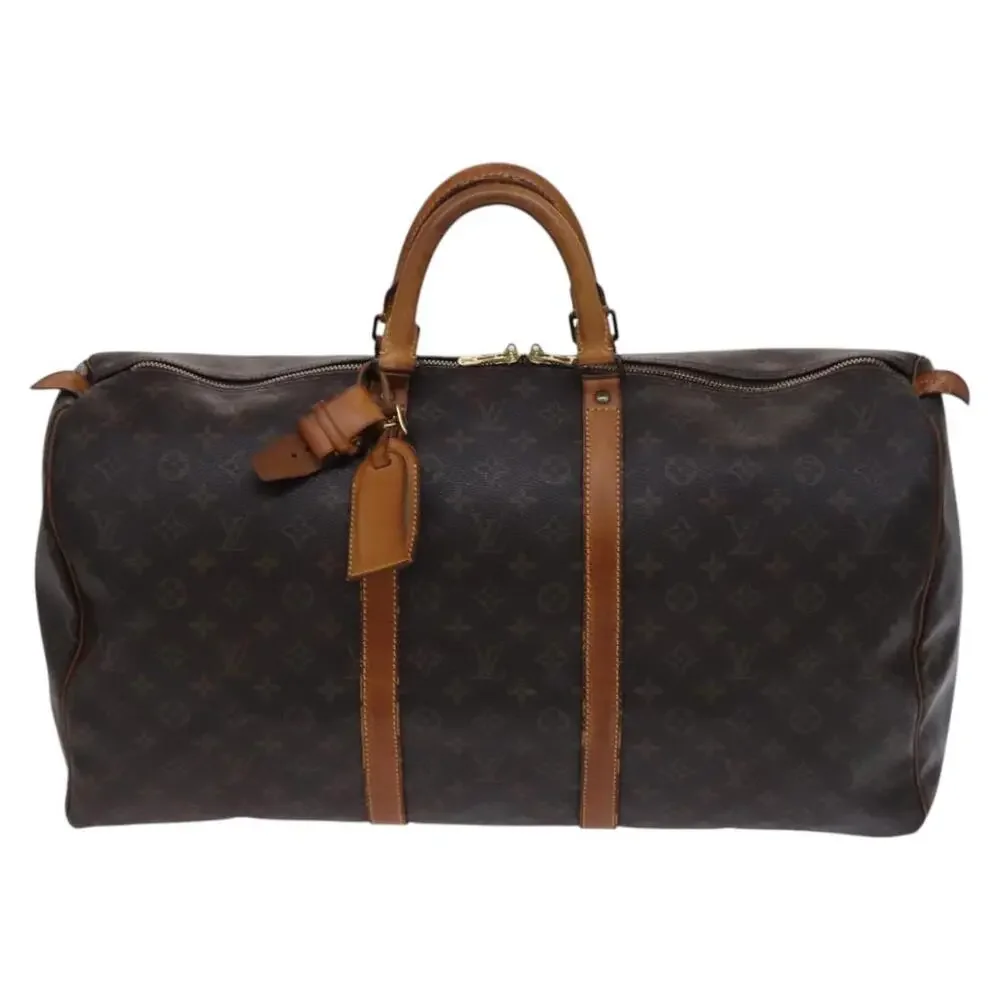 LOUIS VUITTON Monogram Keepall 55 Boston Bag M41424